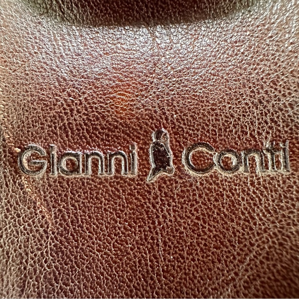 Gianni Conti Doctor Handbag | Brown Leather & Brass | NWT - Picture 12 of 16